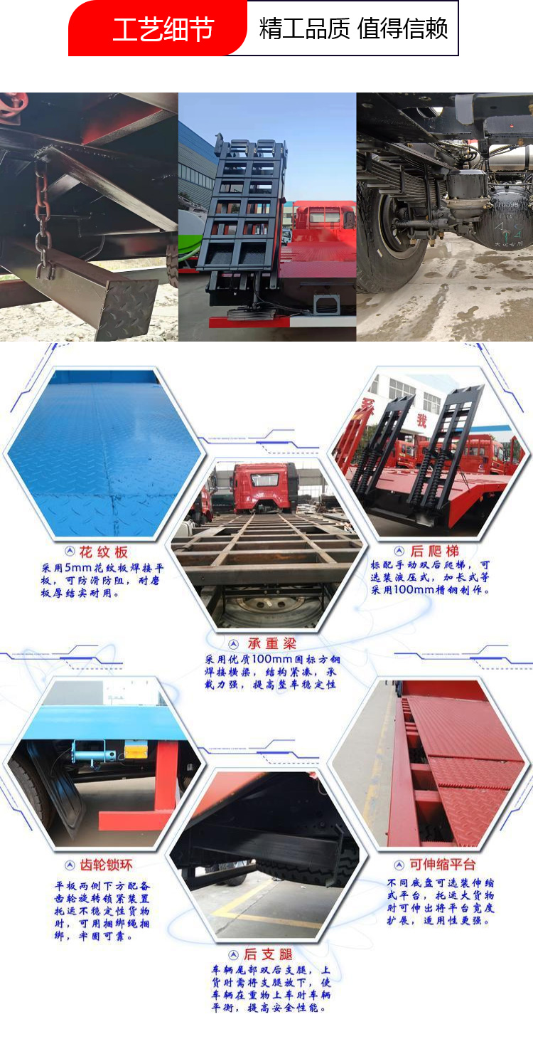 東風(fēng)專底D1國六平板運輸車